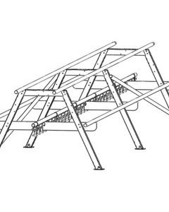 A-rack metal 5800 with 5 perches with drinker